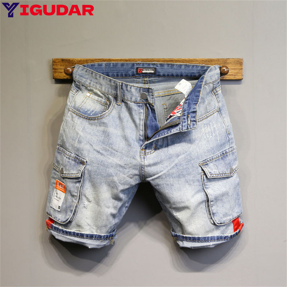 Fashion Brand Men Jeans Shorts - đánh giá và giá Streetwear Brand Denim