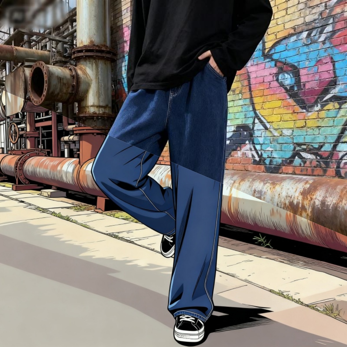 Korean Style Streetwear New Fa - đánh giá và giá Streetwear Brand Denim